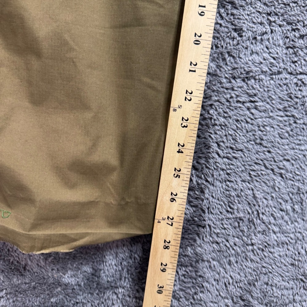 Uniqlo Heattech Lined Ripstop Pants Mens Medium Tan Brown Belted Cargo Trousers - Picture 7 of 8